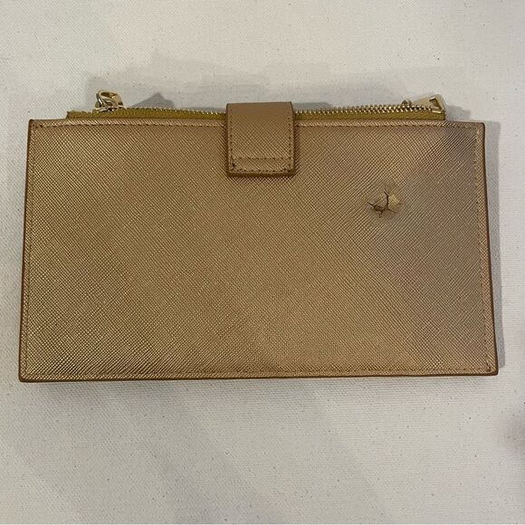 Travelambo RIFD blocking travel wallet gold *has damage - Picture 7 of 8